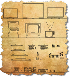CAD Blocks Home Electronics